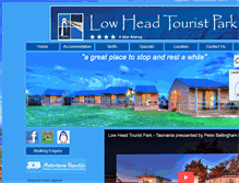 Tablet Screenshot of lowheadtouristpark.com.au